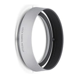 Leica Retro Look Round Aluminum Made Leica Q3 Suitable Lens Hood (Silver)