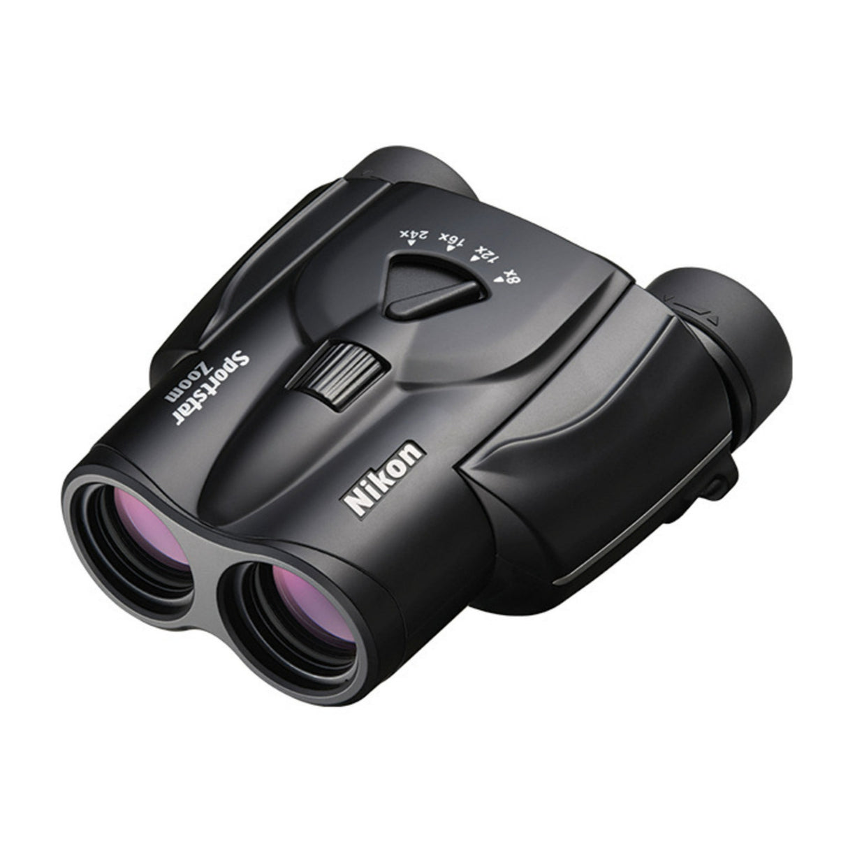 Nikon 8-24x25 Sportstar Centrally-Located Zoom Control Lever Rugged and Compact Binoculars (Black)