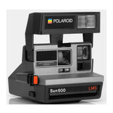 Polaroid 600 Sun600 LMS Built-in Flash Instant Film Camera with Strap (Silver and Black)