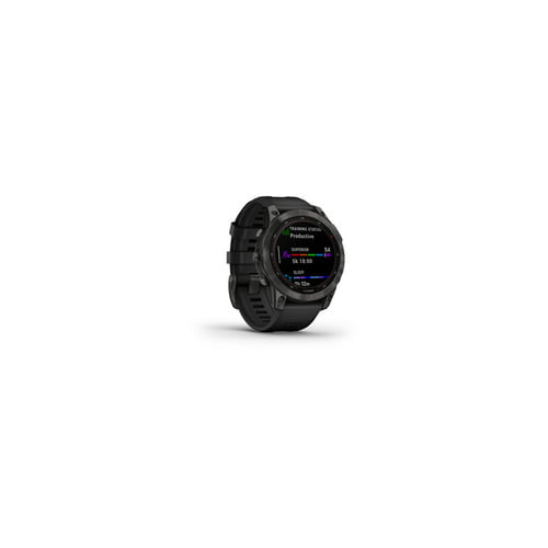 Garmin Fenix 7 Sapphire Solar Smartwatch (Carbon Gray DLC Titanium w/ Black Band)