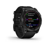 Garmin Fenix 7X Sapphire Solar GPS Smartwatch with Black Band (Black)