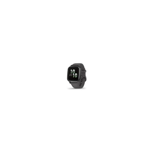 Garmin Venu Sq 2 Smartwatch (Slate) Bundle with Charger Stand Port Protector Plugs (x9)