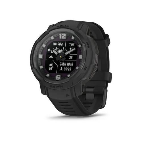 Garmin Instinct® Crossover Solar Tactical Edition Hybrid Smartwatch (Black)