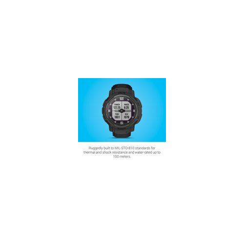 Garmin Instinct® Crossover Solar Tactical Edition Hybrid Smartwatch (Black)