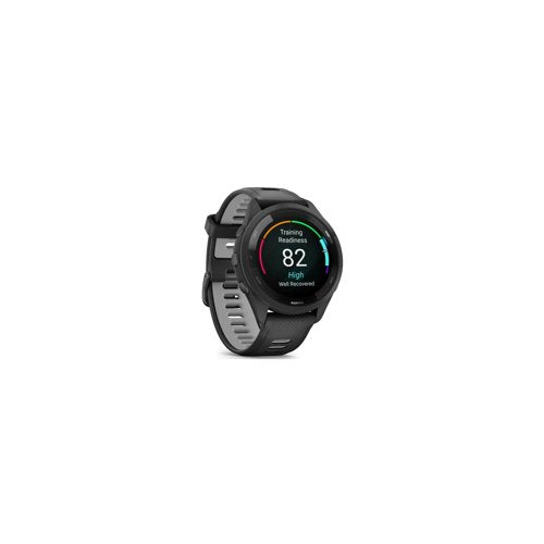 Garmin Forerunner 265 Black Bezel and Case Smartwatch with Silicone Straps (Black/Powder Gray)