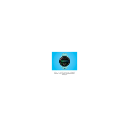 Garmin Forerunner 265 Black Bezel and Aqua Case Smartwatch (Aqua/Black)
