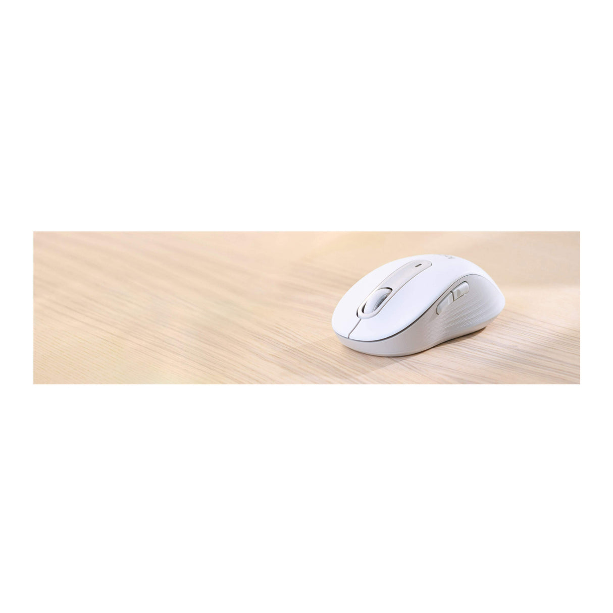 Logitech Signature M650 Wireless Mouse with Smartwheel Scrolling and Quiet Clicks (Off-White)