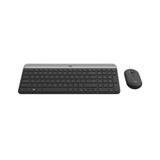 Logitech MK470 Ultra-Slim Compact Wireless Keyboard and Mouse Combo with Optical Tracking (Graphite)