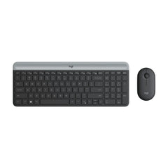 Logitech MK470 Ultra-Slim Compact Wireless Keyboard and Mouse Combo with Optical Tracking (Graphite)