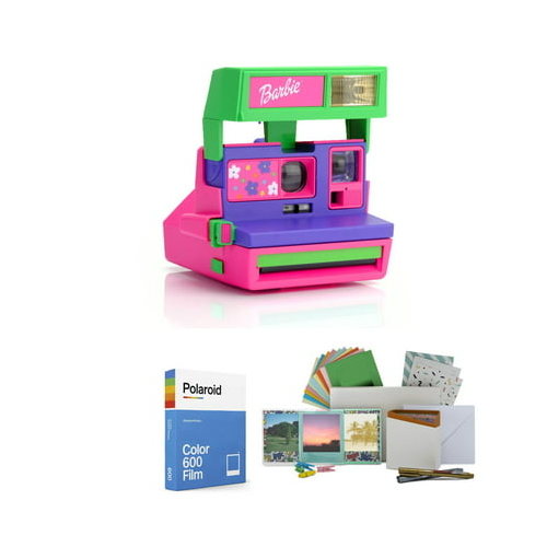 Polaroid 600 Barbie Throwback Instant Camera with Color 600 Film & Accessories
