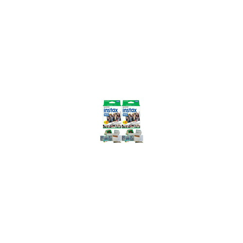 Fujifilm instax Wide Instant Film Twin Pack (40 Exposures) Bundle with PhotoBox and Acrylic Frames