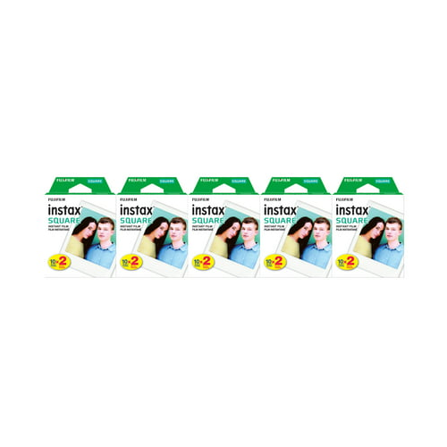 Fujifilm Square Instant Film (100 exposures) for SQ1, SQ6 and SQ10 Cameras Bundle