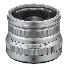 Fujifilm XF 16mm f/2.8 R WR Lens (Silver)
