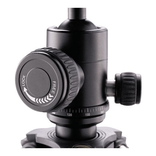 Nikon 16749 Compact Outdoor Four-Section Aluminum Alloy Expandable Tripod with Grip Handle (Black)