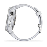 Garmin Fenix 7S Stainless Steel with Whitestone Band