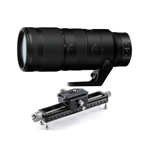 Nikon NIKKOR Z 70-200mm f/2.8 VR S Lens with NiSi Macro Focusing Rail NM-180 with Rotating Clamp