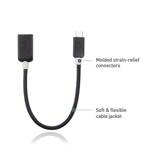 Cable Matters USB-C to USB 3.0 Adapter (6-Inch, Black)