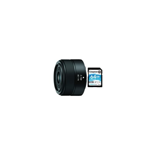 Nikon NIKKOR Z 40mm f/2 Lens with 64GB 170MB/s Read Memory Card