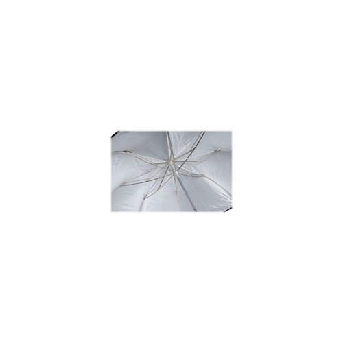 Westcott Optical White Satin 45 inch Convertible Umbrella with Removable Black Cover