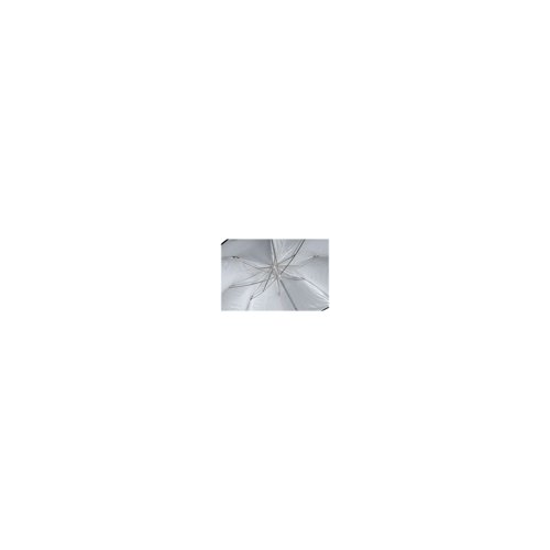 Westcott Optical White Satin 45 inch Convertible Umbrella with Removable Black Cover