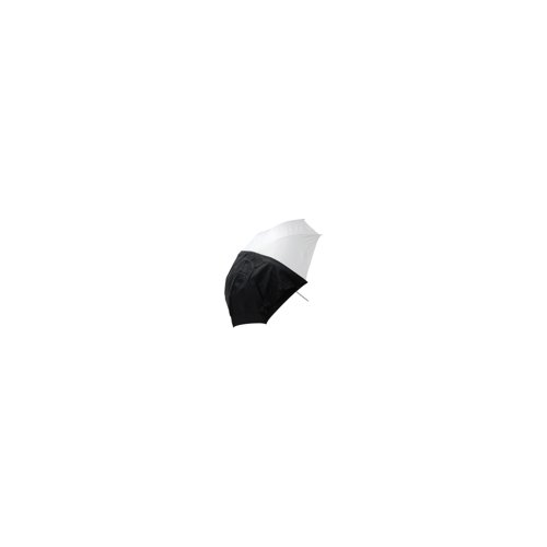 Westcott Optical White Satin 45 inch Convertible Umbrella with Removable Black Cover