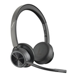 Plantronics Poly Voyager 24-Hour Talk Time and Memory Foam Ear Cushions 4320 UC Wireless Headset