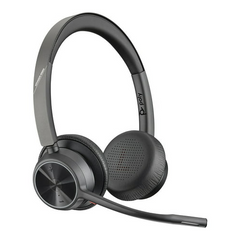 Plantronics Poly Voyager 24-Hour Talk Time and Memory Foam Ear Cushions 4320 UC Wireless Headset