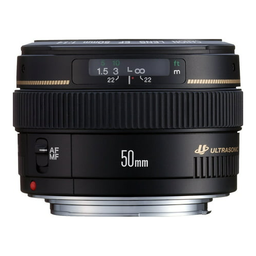 Canon EF 50mm f/1.4 USM Standard Telephoto Lens (Open Box)