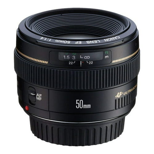 Canon EF 50mm f/1.4 USM Standard Telephoto Lens (Open Box)