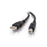 C2G USB-A to USB-B Male to Male USB 2.0 Cable (Black, 3m)