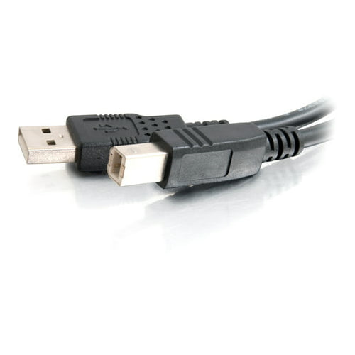 C2G USB-A to USB-B Male to Male USB 2.0 Cable (Black, 3m)