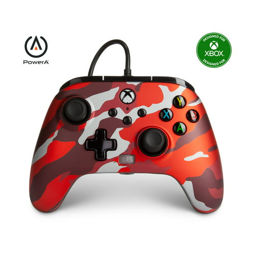 PowerA Enhanced Wired Controller for Xbox (Metallic Red Camo)