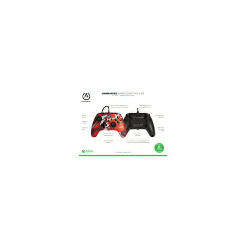 PowerA Enhanced Wired Controller for Xbox (Metallic Red Camo)