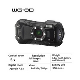 Ricoh WG-80 Digital Camera (Black)