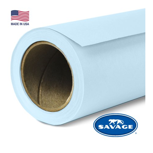 Savage Widetone Seamless Background Paper (#41 Blue Mist, 107-Inch x 36-Feet)