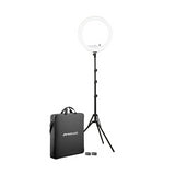 Westcott 18-inch Bi-Color LED Ring Light Kit with Batteries and Stand
