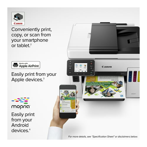 Canon Maxify GX7021 Wireless MegaTank All-In-One Color Printer