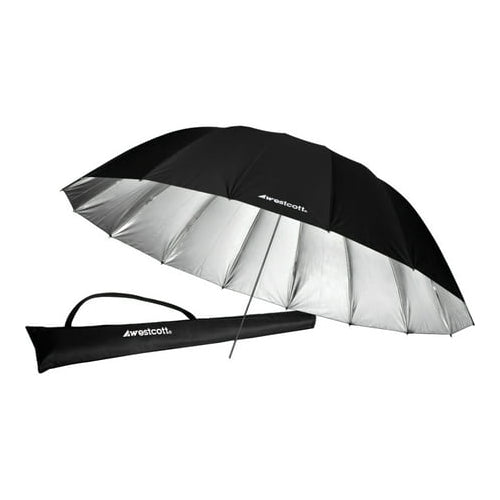 Westcott Silver Bounce Parabolic Standard Umbrella (7')