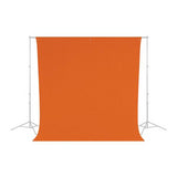 Westcott X-Drop Wrinkle-Resistant Backdrop, Perfect for Studios (Orange, 5 x 12 Feet)