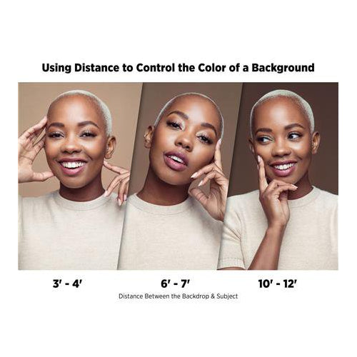 Westcott X-Drop Wrinkle-Resistant Backdrop, Perfect for Studios (Buttermilk White, 5 x 12 Feet)