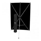 Westcott X-Drop Wrinkle-Resistant Backdrop Kit (Rich Black, 5 x 7 Feet)