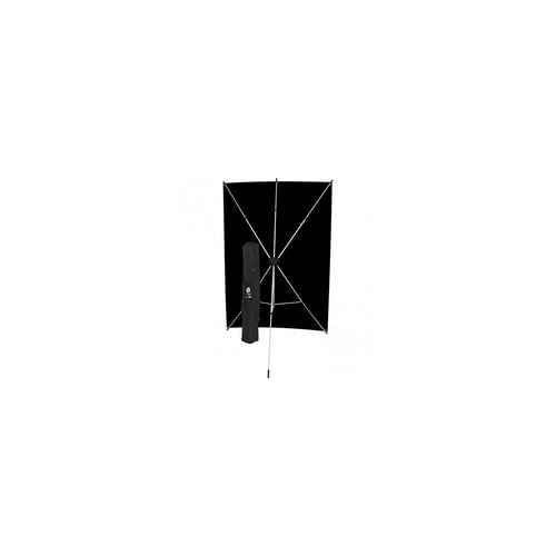 Westcott X-Drop Wrinkle-Resistant Backdrop Kit (Rich Black, 5 x 7 Feet)