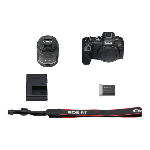 Canon EOS R8 Mirrorless Camera with RF 24-50mm f/4.5-6.3 IS STM Lens