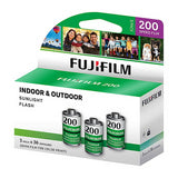 Fujifilm Fujicolor 200 Color Negative Film (35mm Roll Film, 36 Exposures, 3-Pack)