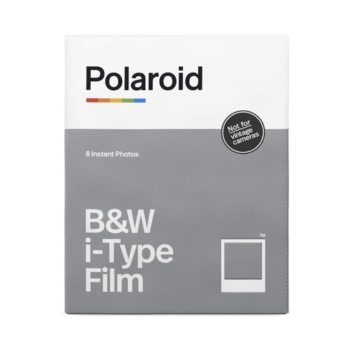Polaroid B&W Film for i-Type Cameras (10-Pack) with PhotoBox and Keepsake Bundle