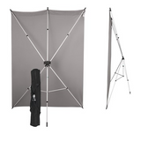 Westcott X-Drop Wrinkle-Resistant Sweep Backdrop Kit (Neutral Gray, 5 x 12 Feet)