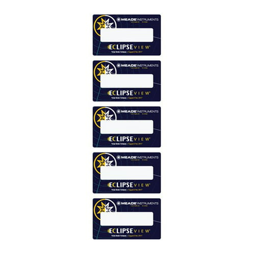 Meade EclipseView Viewing Cards (5-Pack)