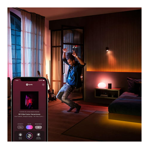 Philips Hue Play White and Color Smart Light 2-Pack Base Kit (Black)