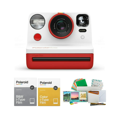 Polaroid Now VF i-Type Instant Camera (Red) Bundle with Film