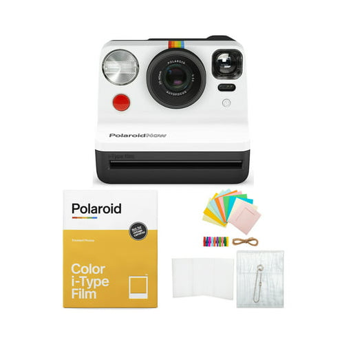 Polaroid Originals Now i-Type Instant Film Camera (Black and White) Bundle